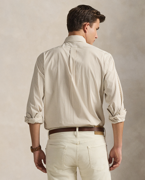 Camicia Ralph Lauren in Popeline Stretch a Righe