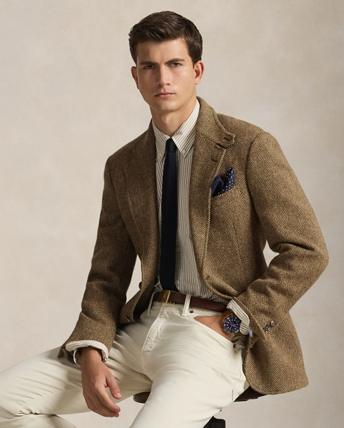 Camicia Ralph Lauren in Popeline Stretch a Righe