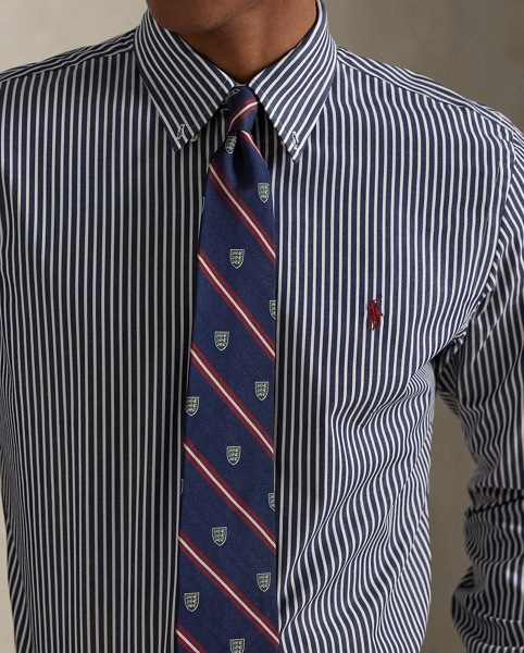 Camicia in popeline stretch a righe Ralph Lauren