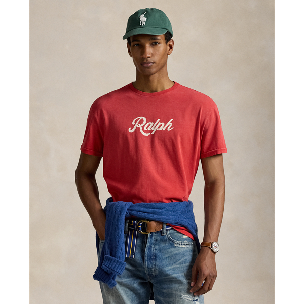 Crafted from slub cotton jersey, this T-shirt features our founder's first name printed on the front in script letters.