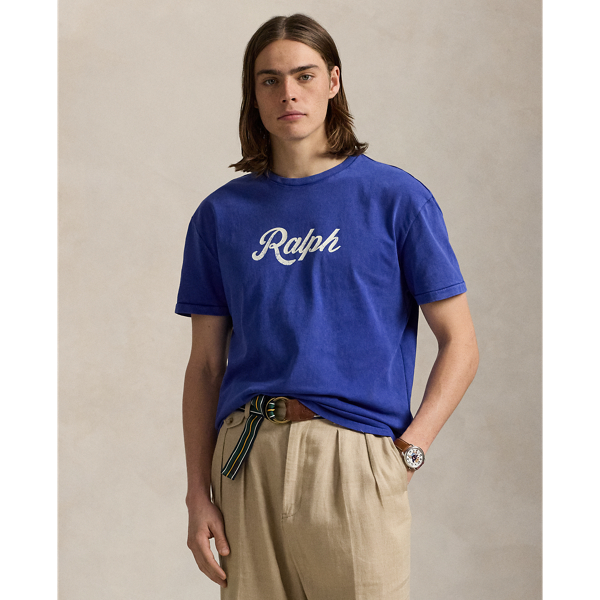 Crafted from slub cotton jersey, this T-shirt features our founder's first name printed on the front in script letters.