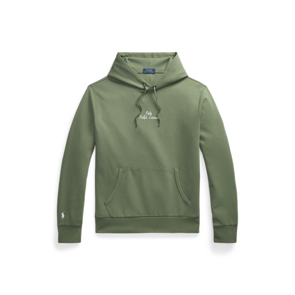 Polo Ralph Lauren Logo Double-knit Hoodie In Green