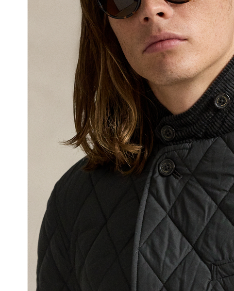 This jacket reinterprets the polished silhouette of our signature RL67 blazer with lightweight, water-repellent fabric. Its down-alternative fill adds extra warmth.