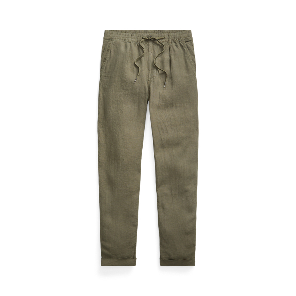 Polo Ralph Lauren Polo Prepster Slim Tapered Linen Trouser In Green