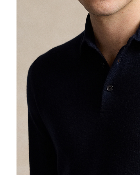 This jumper combines a silhouette inspired by  Ralph Lauren Lauren’s iconic Polo shirt with fine-gauge worsted wool and our signature embroidered Pony.