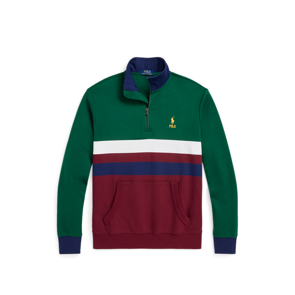 Pull demi-zippé à logo en interlock - Polo Ralph Lauren - Modalova