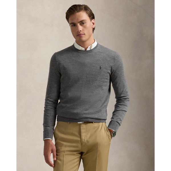 Finished with our signature embroidered Pony, this lightweight jumper is finely knit with wool yarn from Italy that is Machine washable and worsted for a smooth texture.