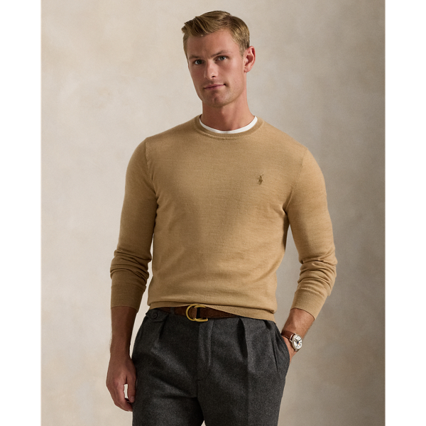 Finished with our signature embroidered Pony, this lightweight jumper is finely knit with wool yarn from Italy that is Machine washable and worsted for a smooth texture.