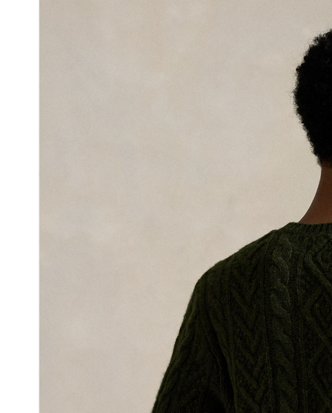 The distinctive patterns that define the classic Aran jumper – a style favoured by 19th-century Irish fishermen for its unparalleled warmth and hard-wearing construction – were originally knit to signify the wearer's family clan. Polo's version, which is made with a wool-and-alpaca hair blend, symbolises the wearer's membership in a different type of group: those who appreciate form, function and enduring style.