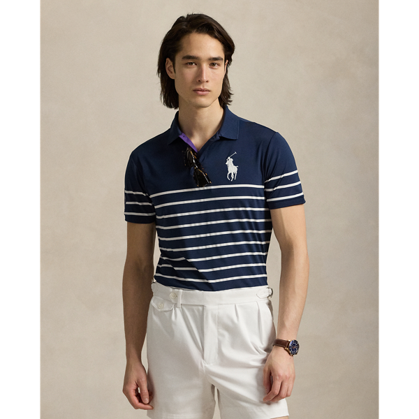 Part of our collection celebrating Wimbledon 2025, this striped Polo shirt was designed exclusively for the tournament's ballperson uniform. Its stretch jersey fabric features moisture-wicking properties to help keep you cool and comfortable.
