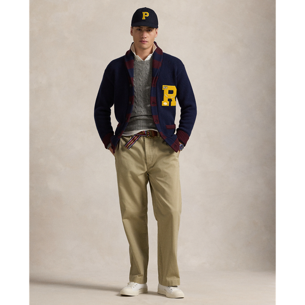 These trousers combine our iconic Big Fit from the ’90s with cotton chino cloth and an archival logo label.