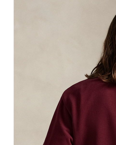 Lighter in weight than our RL Fleece, this loopback cotton sweatshirt is specially washed for a vintage-inspired look and features a soft terry-like interior.