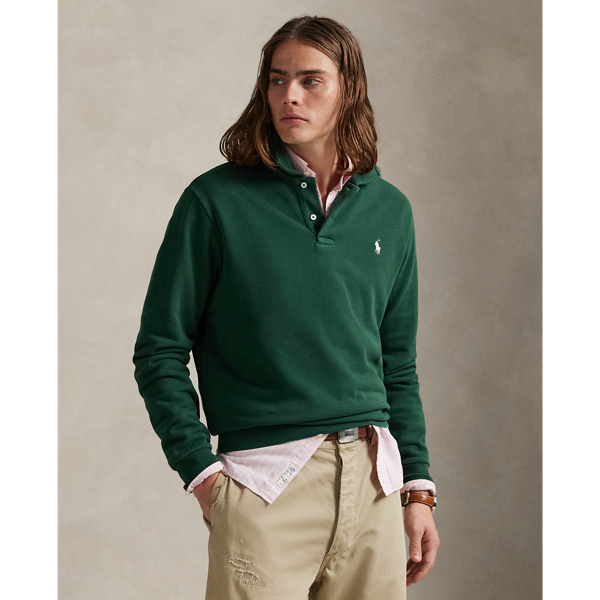 Lighter in weight than our RL Fleece, this loopback cotton sweatshirt is specially washed for a vintage-inspired look and features a soft terry-like interior.