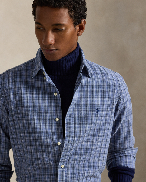 Camicia Oxford Spazzolata Custom-Fit Ralph Lauren