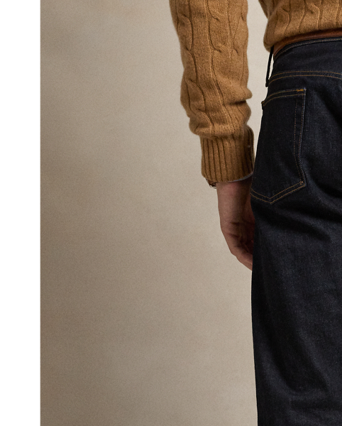 The slim-leg Sullivan features a regular rise and a trim fit through the seat, thigh and knee. Embroidered with our signature Pony, this lightweight pair is lightly washed to maintain the look of raw denim.