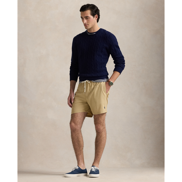 These mesh-lined swimming trunks are woven with extra stretch and feature our signature embroidered Pony.