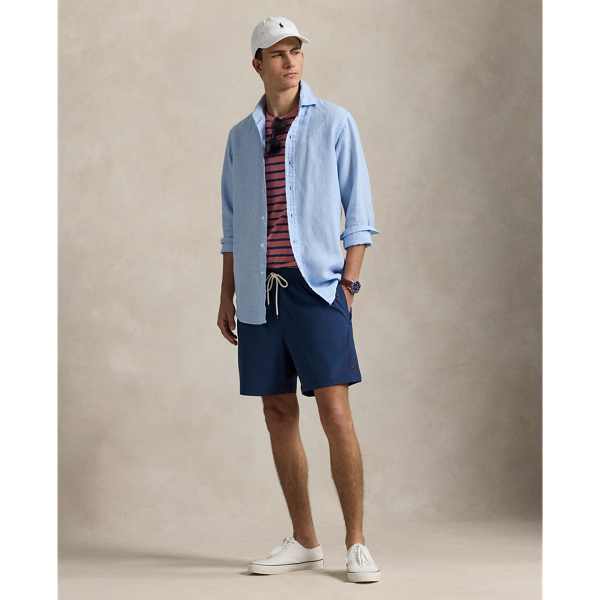 These mesh-lined swimming trunks are woven with extra stretch and feature our signature embroidered Pony.