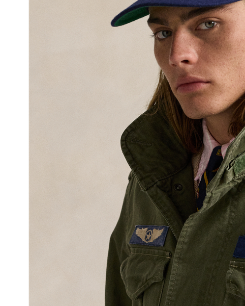  Ralph Lauren Lauren's reinterpretation of the classic field jacket combines a modern fit with authentic details and signature patches. Its bi-swing construction offers ease of movement and enhanced comfort.