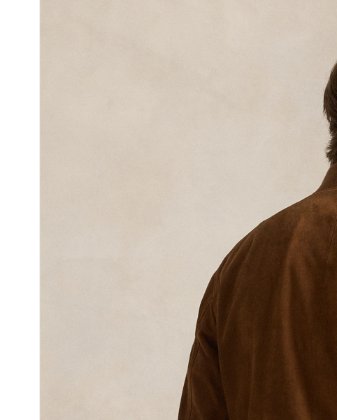 Polo's take on the classic bomber jacket is crafted from velvety suede and finished with a tonal iteration of our signature embroidered Pony.