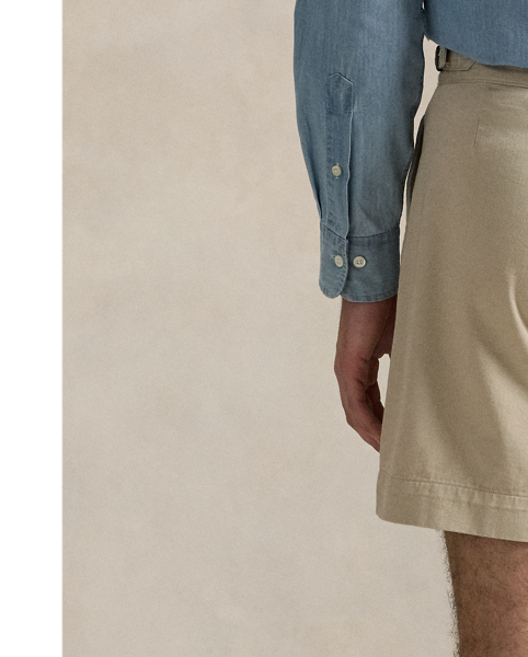 These shorts combine rustic cotton twill with a surplus-inspired silhouette for a rugged look that's quintessentially Polo.