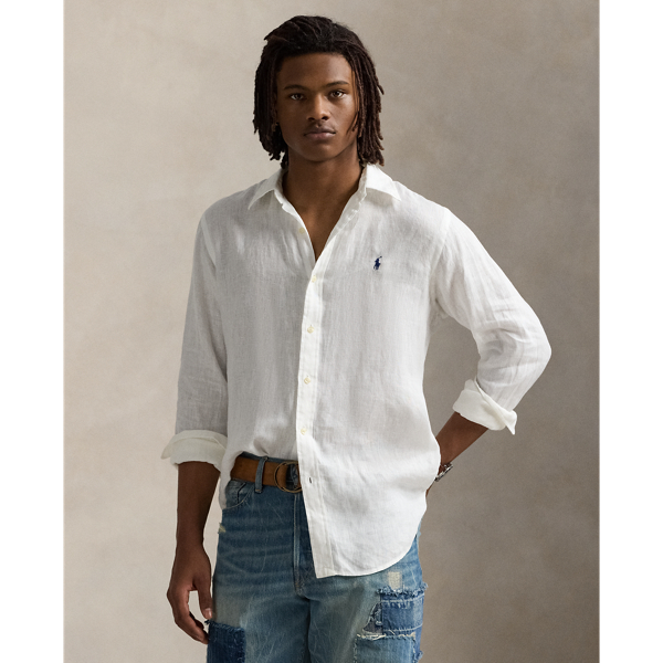 This shirt is crafted from lightweight linen and finished with our signature embroidered Pony for an iconic Polo look.