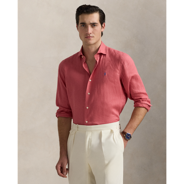 This shirt is crafted from lightweight linen and finished with our signature embroidered Pony for an iconic Polo look.