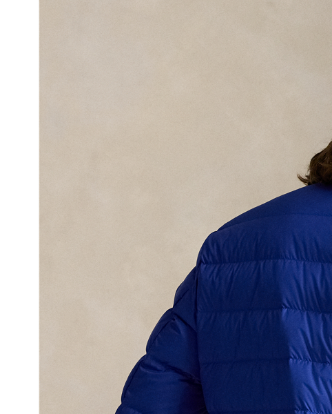 This jacket is crafted from a matte water-repellent fabric and insulated with 650-fill-power down. It also packs into its own pocket for on-the-go convenience.