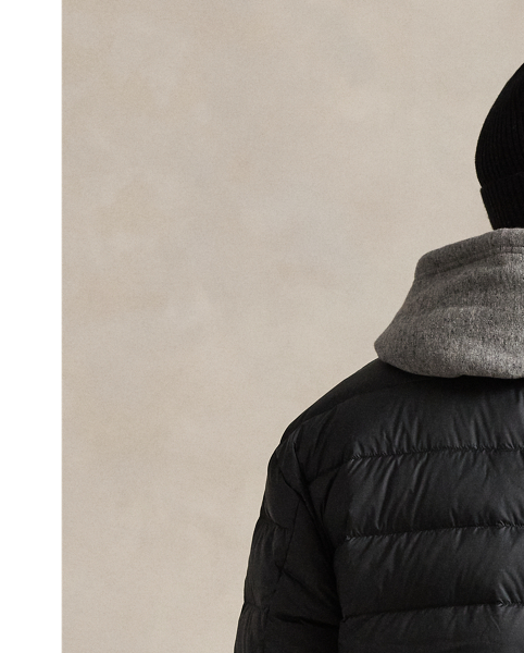 This jacket is crafted from a matte water-repellent fabric and insulated with 650-fill-power down. It also packs into its own pocket for on-the-go convenience.