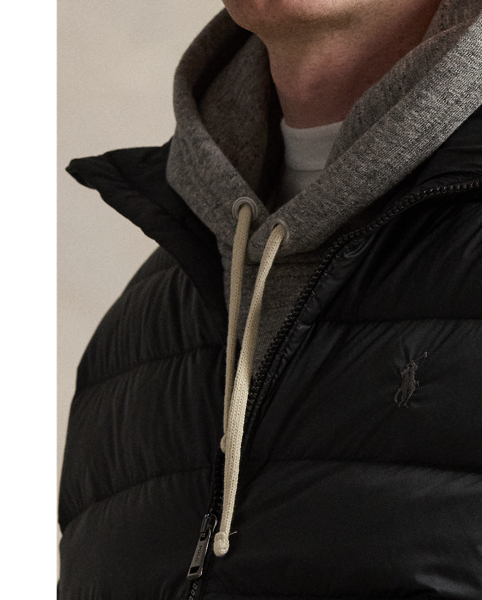 This jacket is crafted from a matte water-repellent fabric and insulated with 650-fill-power down. It also packs into its own pocket for on-the-go convenience.