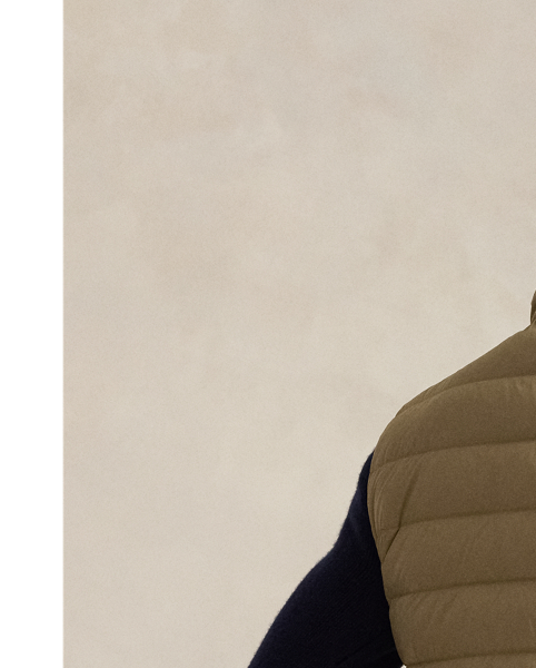 This gilet is crafted from a matte water-repellent fabric and insulated with 650-fill-power down. It also packs into its own pocket for on-the-go convenience.