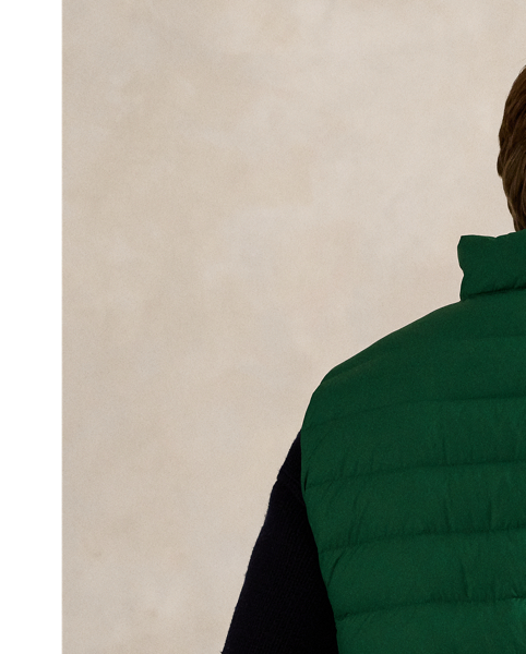 This gilet is crafted from a matte water-repellent fabric and insulated with 650-fill-power down. It also packs into its own pocket for on-the-go convenience.