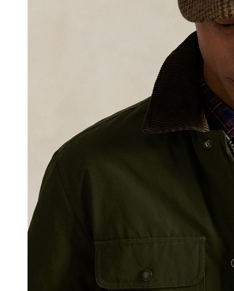 To create this jacket, we elevated a utilitarian-inspired silhouette with a cotton-blend faille that's water-repellent and features 650-fill-power down.