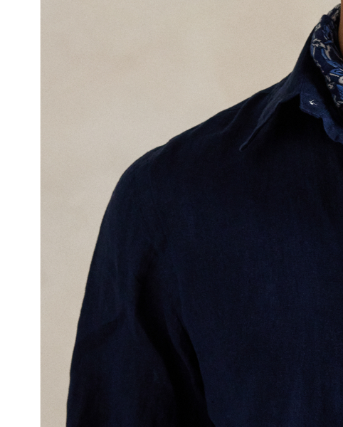 This Slim Fit shirt is made from ultra-lightweight linen and embroidered with our signature Pony on the chest.