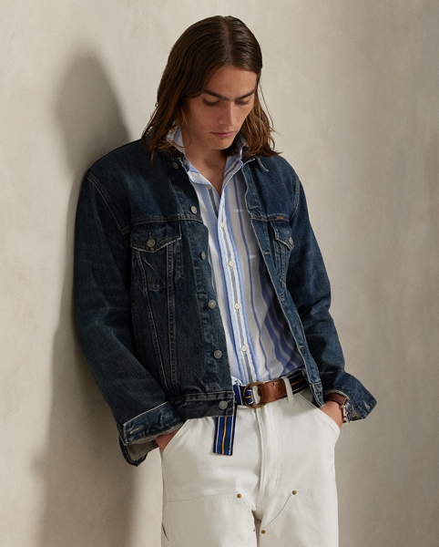 The oxford shirt made its debut very early in Ralph Lauren Lauren’s designs, and since then, it has solidified its status as a pillar of the Polo look. Our fabric is developed with a secret wash, which gives it instant character, ease and a heathered softness. The formula is so unique that it's been kept in a safe for more than three decades. In addition to details evoking its prep-school inspiration, it offers a relaxed feel, producing what we refer to as "the perfect rumple." Today, Mr Lauren continues to create countless variations of his iconic shirt, including this striped version, which is finished with our signature embroidered Pony.