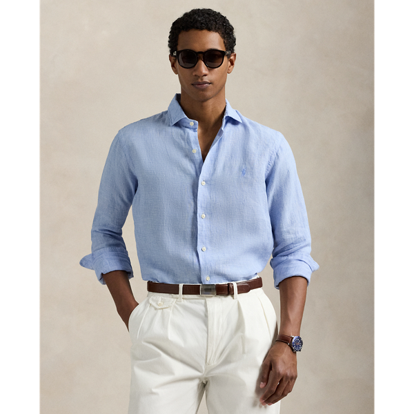 This shirt is made with ultralightweight linen and embroidered on the chest with our signature Pony.