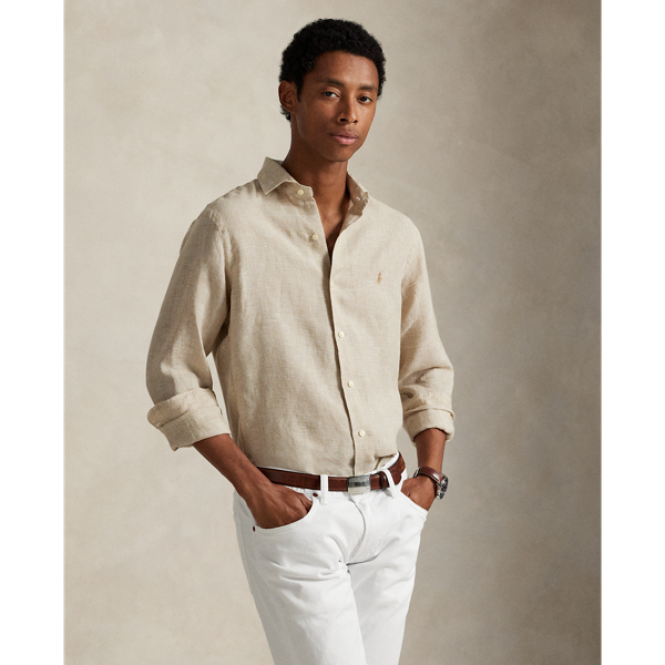 This shirt is made with ultralightweight linen and embroidered on the chest with our signature Pony.
