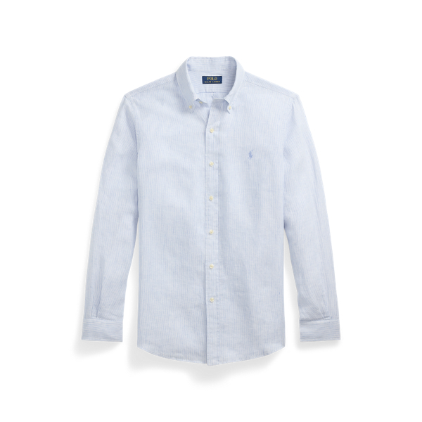 Chemise rayée Custom Fit en lin - Polo Ralph Lauren - Modalova