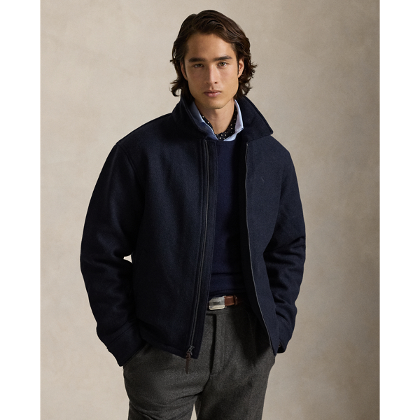 This jacket is expertly crafted with an Italian wool twill fabric that was specially woven for Polo  Ralph Lauren Lauren. Perfect for chilly days, it is developed with quilted lining at the lower body and insulated with down-alternative fill.