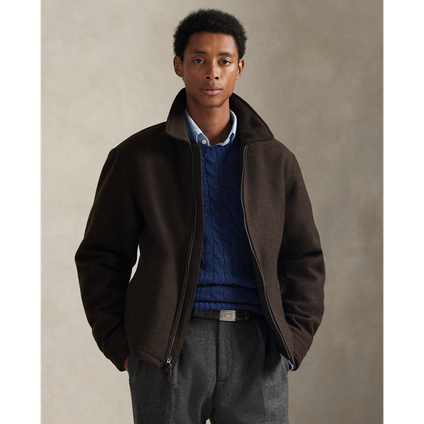 This jacket is expertly crafted with an Italian wool twill fabric that was specially woven for Polo  Ralph Lauren Lauren. Perfect for chilly days, it is developed with quilted lining at the lower body and insulated with down-alternative fill.