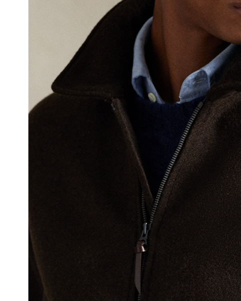 This jacket is expertly crafted with an Italian wool twill fabric that was specially woven for Polo  Ralph Lauren Lauren. Perfect for chilly days, it is developed with quilted lining at the lower body and insulated with down-alternative fill.