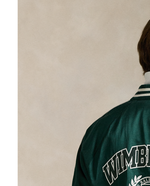 Part of our collection celebrating Wimbledon 2025, this unisex cotton-blend jacket features the tournament's logo and a tennis-inspired "Polo  Ralph Lauren Lauren" crest commemorating the year.