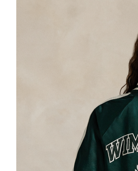 Part of our collection celebrating Wimbledon 2025, this unisex cotton-blend jacket features the tournament's logo and a tennis-inspired "Polo  Ralph Lauren Lauren" crest commemorating the year.