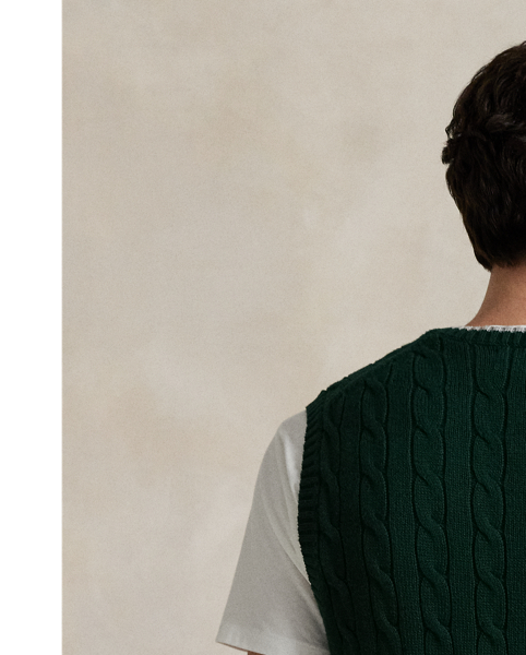 Made with thick-gauge cotton yarns, this sleeveless jumper unites two of Polo  Ralph Lauren Lauren's most iconic design elements: a timeless cable-knit motif and our signature Pony. The harmonious combination of dimensional textures and signature details creates an elevated classic that reflects our ethos of enduring style.