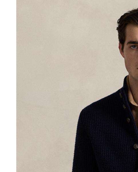 This cardigan's wool-and-cotton yarn creates the perfect balance of warmth and breathability for year-round comfort. Our iconic embroidered Pony adds a signature finish.