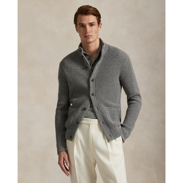 This cardigan's wool-and-cotton yarn creates the perfect balance of warmth and breathability for year-round comfort. Our iconic embroidered Pony adds a signature finish.