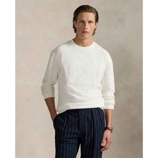 Part of our collection celebrating Wimbledon 2025, this cotton-blend sweatshirt features a tennis-inspired "Polo Ralph Lauren Lauren" crest and the tournament's logo intricately embroidered at the front.