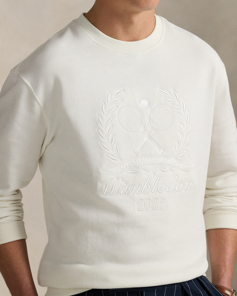 Part of our collection celebrating Wimbledon 2025, this cotton-blend sweatshirt features a tennis-inspired "Polo Ralph Lauren Lauren" crest and the tournament's logo intricately embroidered at the front.
