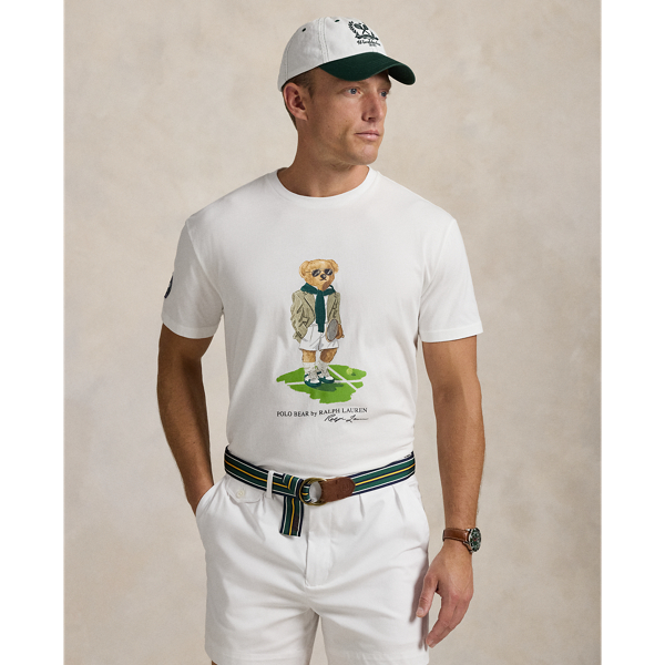 Part of our collection celebrating Wimbledon 2025, this cotton jersey T-shirt features our iconic Polo Bear dressed in signature spectator style. Embroidered details and flocking on the lawn add whimsical texture.