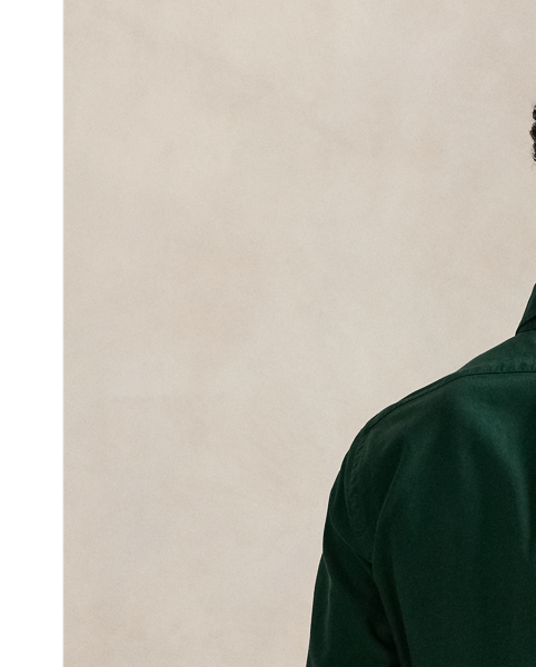Part of our collection celebrating Wimbledon 2025, this unisex shirt features a tennis-inspired crest combining the tournament's logo and "Polo  Ralph Lauren Lauren". It is garment-dyed and washed to create tonal dimension and impart a soft texture.