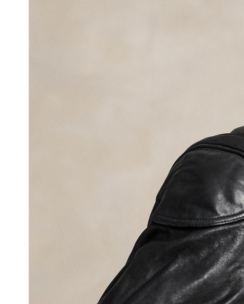 Popularised by European motorcyclists in the 1960s for its slim shape and tapered sleeves, the café racer is a sleek alternative to the traditional biker jacket. This vintage-inspired version is crafted from full-grain leather, which is washed to enhance its supple texture.